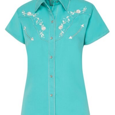 Chemise country AVERY Turquoise